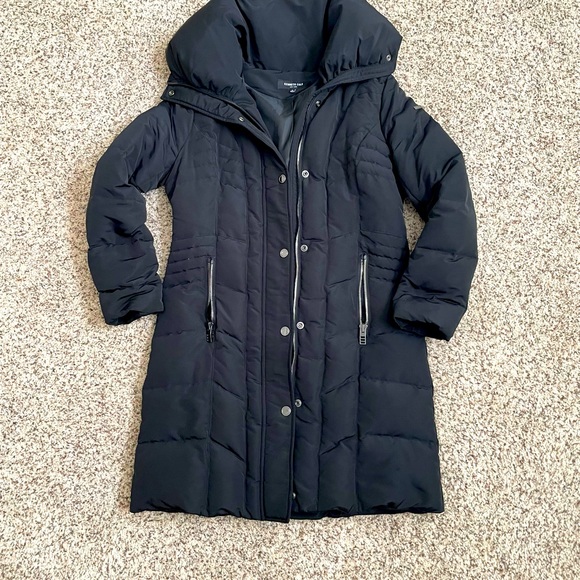 Kenneth Cole black knee length coat - Picture 2 of 8